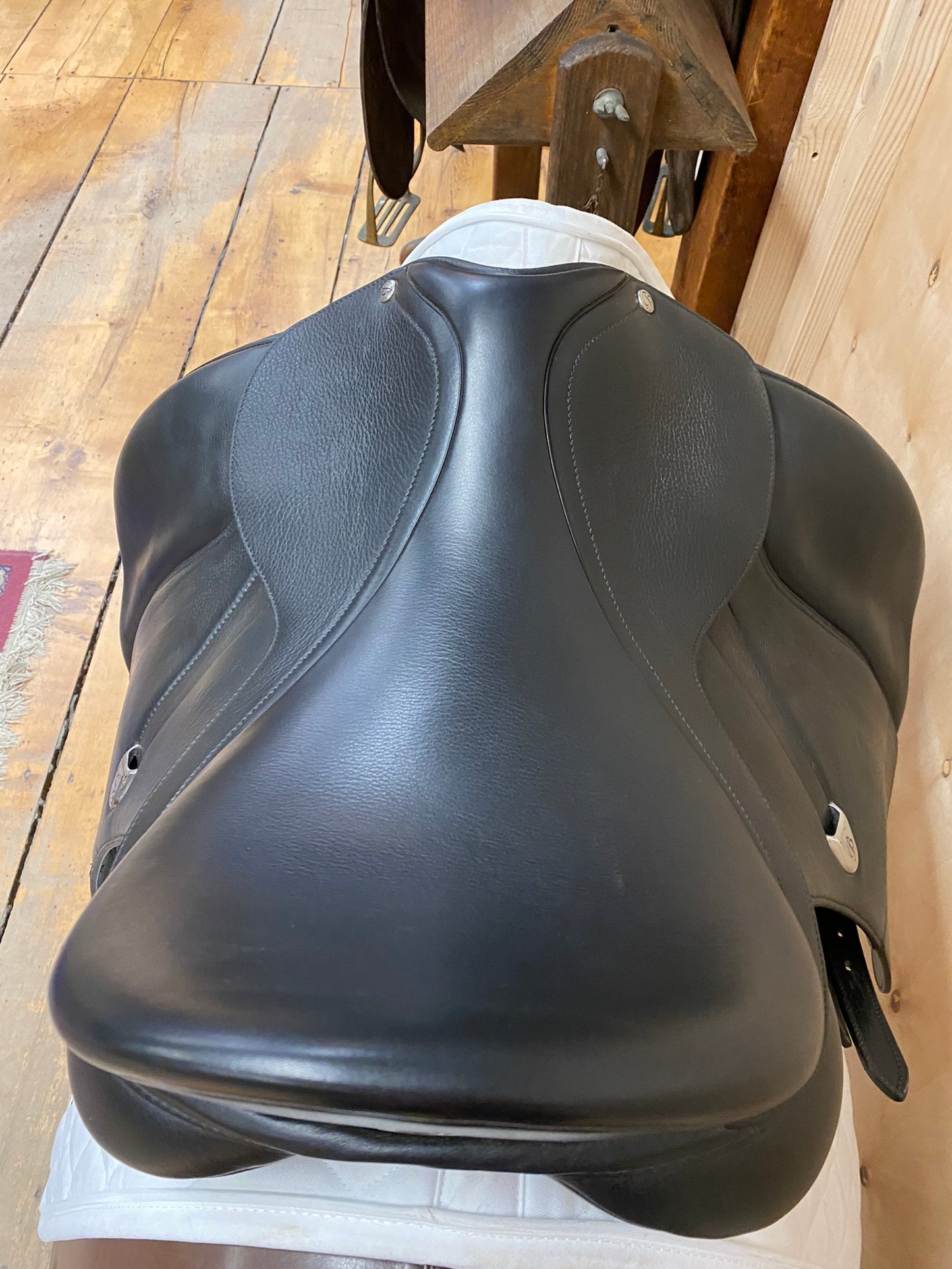 Bates Dressage Saddle- 17.5- Adjustable- Black