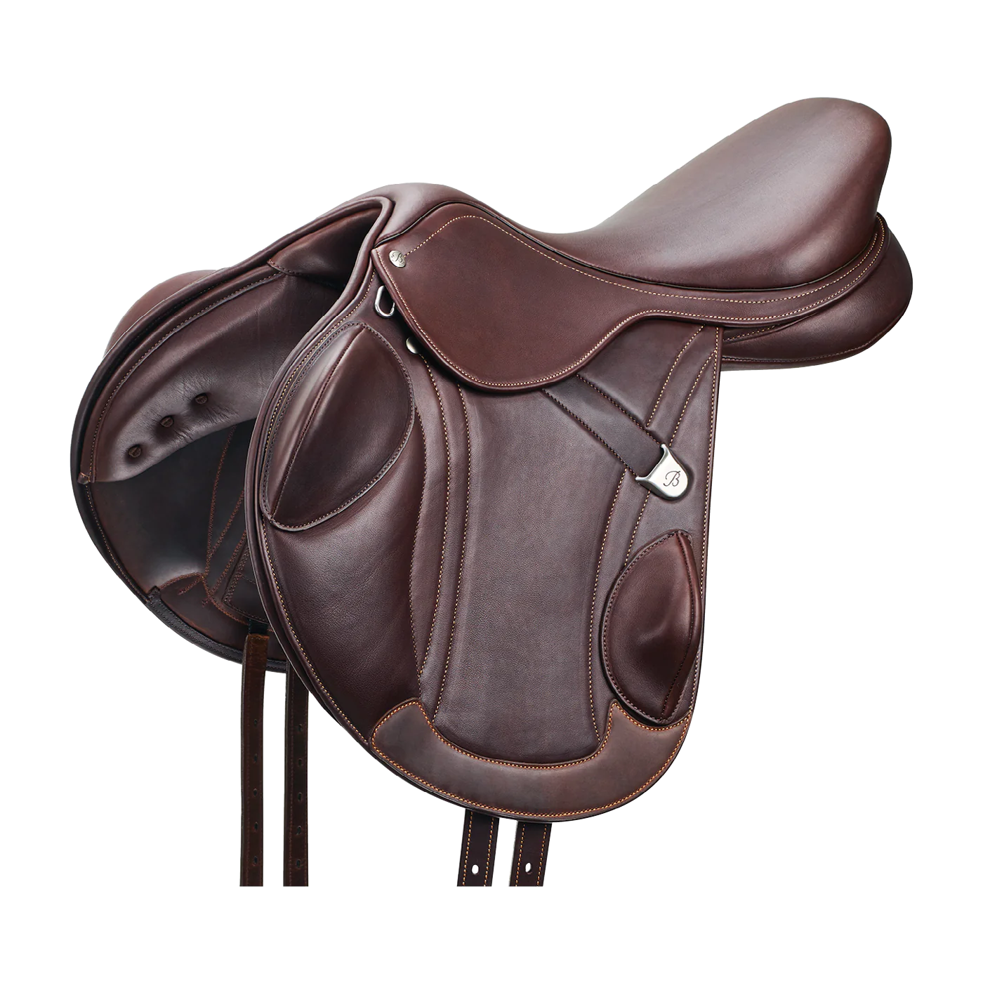 Bates Advanta Monoflap Jump Saddle-Classic Brown-17"