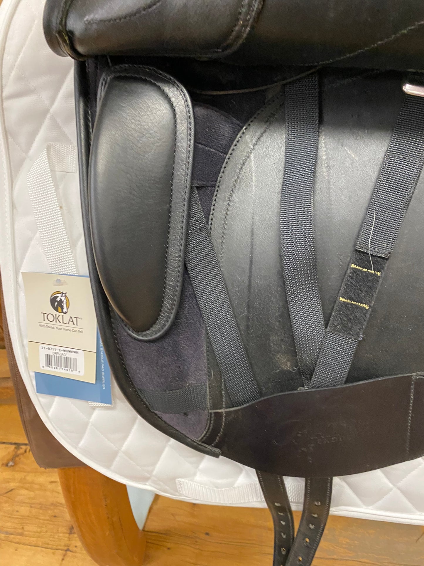 Bates Dressage Saddle- 17.5- Adjustable- Black